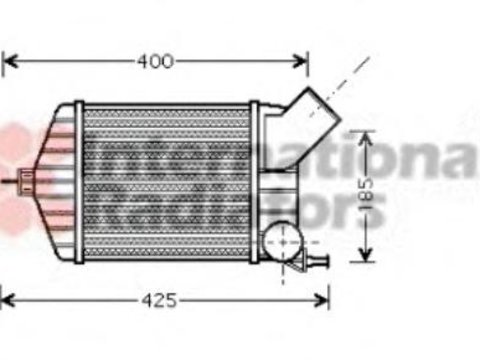 Intercooler, compresor FIAT PUNTO (188), FIAT PUNTO Van (188AX) - VAN WEZEL 17004274