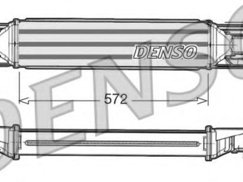 Intercooler, compresor FIAT PUNTO (199) - DENSO DIT09105