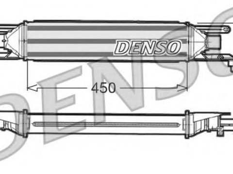 Intercooler, compresor FIAT PUNTO (199), FIAT LINEA (323) - DENSO DIT09106