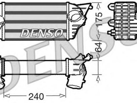 Intercooler, compresor FIAT STILO (192), FIAT STILO Multi Wagon (192) - DENSO DIT09120