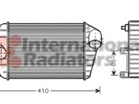 Intercooler, compresor FIAT STILO (192), FIAT STILO Multi Wagon (192) - VAN WEZEL 17004252