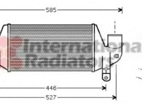 Intercooler, compresor FORD COURIER caroserie (J5_, J3_), FORD FOCUS (DAW, DBW), FORD FOCUS Clipper (DNW) - VAN WEZEL 18004313