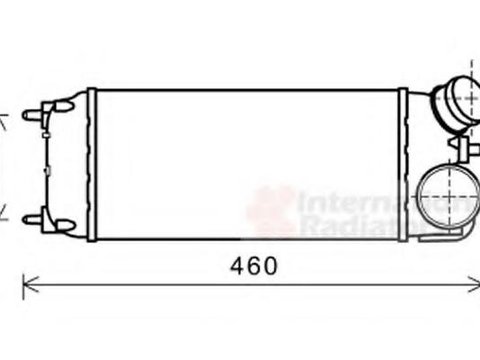 Intercooler, compresor FORD FIESTA VI, FORD FIESTA Van - VAN WEZEL 18004476