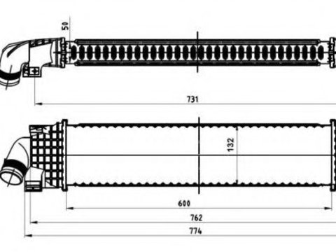 Intercooler, compresor FORD FOCUS C-MAX (2003 - 2007) NRF 30870