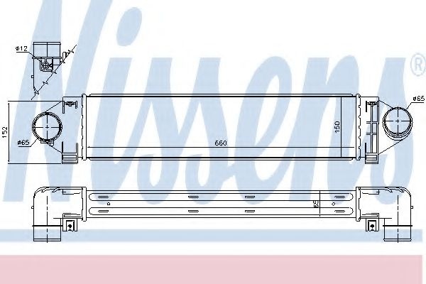 Intercooler, compresor FORD FOCUS II (DA) (2004 - 2012) NISSENS 96561 piesa NOUA