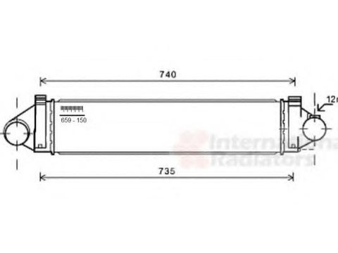 Intercooler, compresor FORD FOCUS II (DA_), FORD S-MAX (WA6), FORD MONDEO IV limuzina (BA7) - VAN WEZEL 18004481