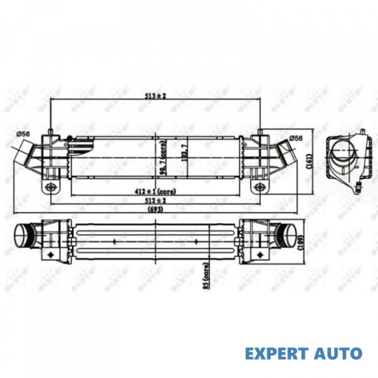 Intercooler, compresor Ford MONDEO Mk III limuzina (B4Y) 2000-2007 #8 1124704