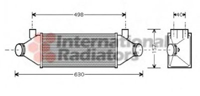 Intercooler, compresor FORD TRANSIT platou / sasiu