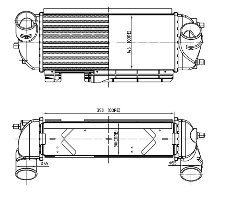 Intercooler compresor ~ Hyundai Ix35 2012 2013 2014 2015 2016 2017 2018 2019 2020 2021 2022 2023 2024 ~ 30989 ~ NRF