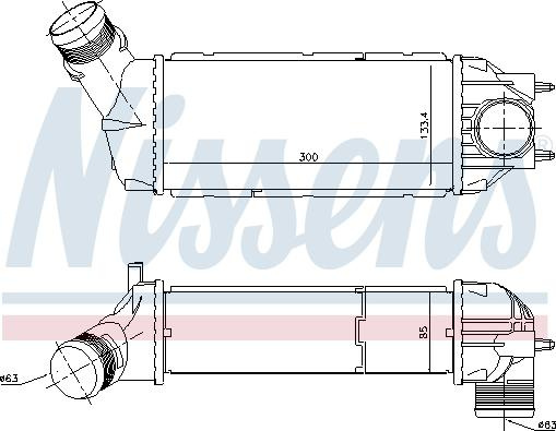 Intercooler. compresor Intercooler CITROEN C4 C4 I PEUGEOT 307 1.6 d-2.0 d 10.03-07.11 PEUGEOT 307 CC (3B), Сabrioletă, 03.2003 - 06.2009 Nissens 96720