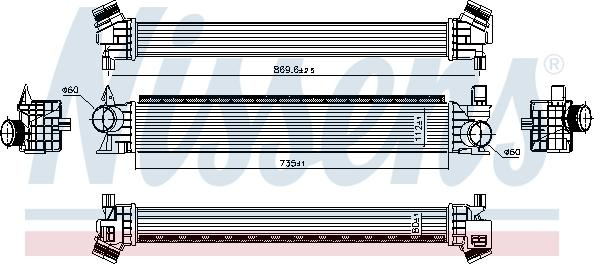 Intercooler. compresor Intercooler CITROEN JUMPER FIAT DUCATO PEUGEOT BOXER 2.0 d-3.0 d 04.06- FIAT DUCATO (250_, 290_), Van, 07.2006 - Nissens 961479