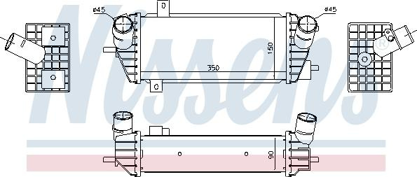 Intercooler. compresor Intercooler HYUNDAI TUCSON KIA SPORTAGE IV 1.7D 06.15-09.22 HYUNDAI TUCSON III (TL, TLE), Crossover, 05.2015 - Nissens 961493