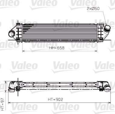 Intercooler compresor # Kia Cee'd 1.6 hatchback [ed] crdi 90 motorina 90cp/66kw D4FB; D4FB-L 2006 2007 2008 2009 2010 2011 2012 # 818246 # VALEO