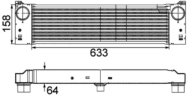 Intercooler, compresor MAHLE CI192000P model MERCE