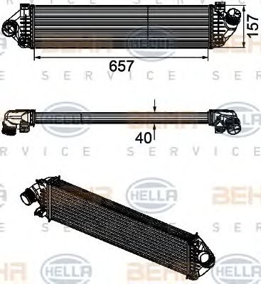 Intercooler compresor MAZDA 3 (BK) - Cod intern: W20089599 - LIVRARE DIN STOC in 24 ore!!!
