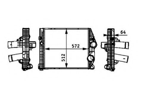 Intercooler, compresor MERCEDES-BENZ ATEGO 2 (2004 - 2020) NRF 30211