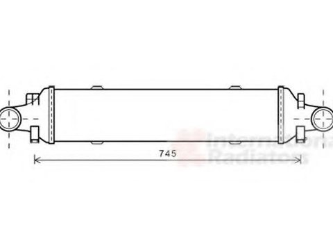 Intercooler, compresor MERCEDES-BENZ C-CLASS limuzina (W204), MERCEDES-BENZ C-CLASS T-Model (S204), MERCEDES-BENZ GLK-CLASS (X204) - VAN WEZEL 3000459