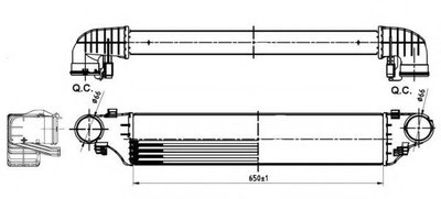 Intercooler, compresor MERCEDES-BENZ CLK (C209) (2