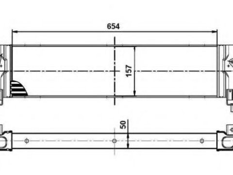 Intercooler, compresor NISSAN QASHQAI / QASHQAI +2 (J10, JJ10) (2007 - 2020) NRF 30513