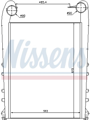 Intercooler, compresor NISSENS 97058 model RENAULT