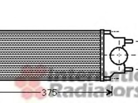 Intercooler, compresor PEUGEOT 307 (3A/C), PEUGEOT 307 SW (3H), PEUGEOT 307 Estate (3E) - VAN WEZEL 40004342