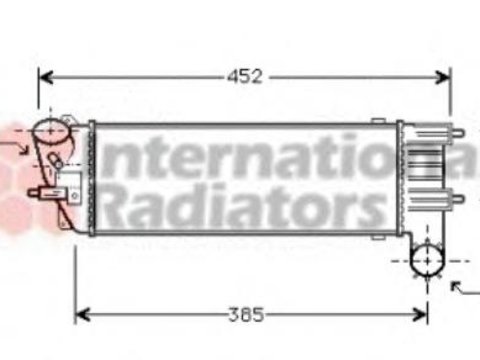 Intercooler, compresor PEUGEOT 406 limuzina (8B), PEUGEOT 406 Estate (8E/F), Citroen C5 I (DC_) - VAN WEZEL 40004204