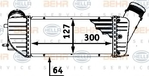 Intercooler compresor PEUGEOT RANCH caroserie (5) 