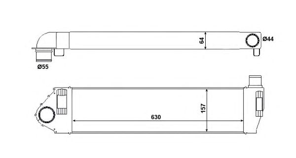 Intercooler compresor RENAULT GRAND SCENIC II (JM0/1_) - Cod intern: W20089501 - LIVRARE DIN STOC in 24 ore!!!