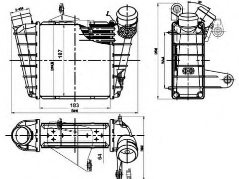 Intercooler compresor SKODA FABIA limuzina (6Y3) - Cod intern: W20147853 - LIVRARE DIN STOC in 24 ore!!!