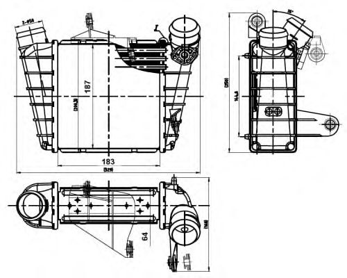 Intercooler compresor SKODA FABIA Praktik - Cod intern: W20147853 - LIVRARE DIN STOC in 24 ore!!!