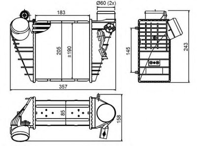 Intercooler compresor SKODA OCTAVIA Combi (1U5) - 