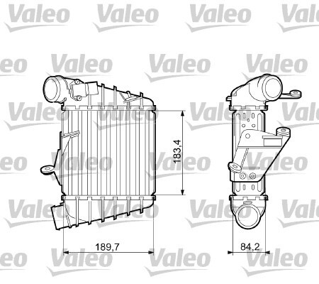 Intercooler compresor # Skoda Roomster 1.9 praktik [5j] tdi motorina 105cp/77kw BLS; BSW 2006 2007 2008 2009 2010 # 817556 # VALEO