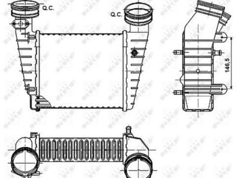 Intercooler, compresor Skoda SUPERB (3U4) 2001-2008 #2 07103024