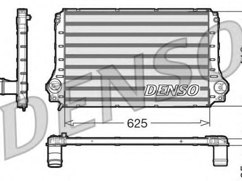 Intercooler, compresor TOYOTA AVENSIS limuzina (T25), TOYOTA AVENSIS Combi (T25), TOYOTA AVENSIS (T25_) - DENSO DIT50003