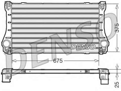 Intercooler, compresor TOYOTA AVENSIS limuzina (ZRT27, ADT27) - DENSO DIT50005