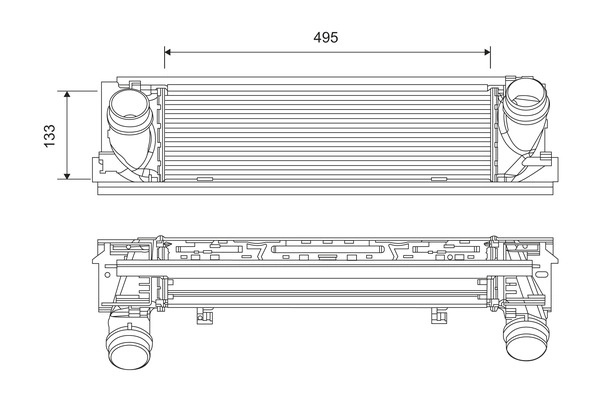 Intercooler, compresor VALEO 818261 la masina BMW 4 Gran Coupe (F36) 2014 2015 2016 2017 2018 2019 2020