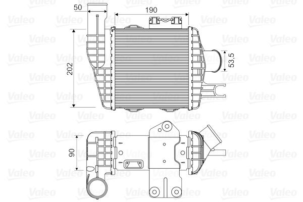 Intercooler, compresor VALEO 818349
