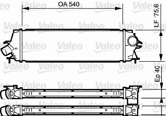 Intercooler, compresor VALEO 818771 pentru VAUXHALL VIVARO A bus (X83) 2006-2014