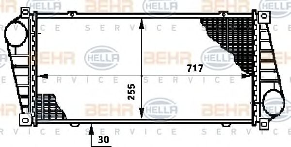 Intercooler compresor VOLKSWAGEN LT Mk II platou/sasiu (2DC, 2DF, 2DG, 2DL, 2DM) - Cod intern: W20089540 - LIVRARE DIN STOC in 24 ore!!!