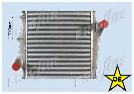 Intercooler compresor # Volvo Fh 16 16/610 motorina 610cp/449kw D16C610 2003 2004 2005 2006 2007 2008 2009 2010 2011 2012 2013 2014 2015 2016 2017 2018 2019 2020 2021 2022 2023 2024 2025 # 0711 3002 # FRIGAIR
