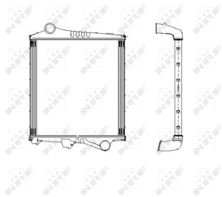 Intercooler compresor # Volvo Fh 500 motorina 500cp/368kw D13B500; D13C500 2007 2008 2009 2010 2011 2012 2013 2014 2015 2016 2017 2018 2019 2020 2021 2022 2023 2024 2025 # 309304 # NRF