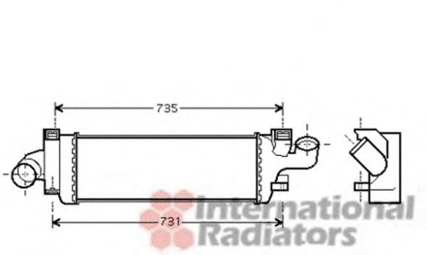 Intercooler, compresor VOLVO S40 II limuzina (MS), VOLVO V50 combi (MW) - VAN WEZEL 59004134