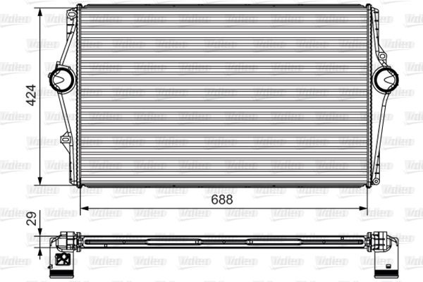 Intercooler compresor # Volvo V70 2.4 mk ii [sw] d5 motorina 163cp/120kw D 5244 T; D 5244 T5 2001 2002 2003 2004 2005 2006 2007 2008 # 818283 # VALEO