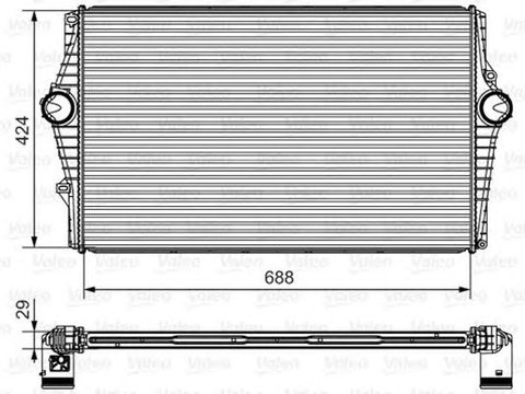 Intercooler compresor VOLVO XC70 I Cross Country (P2, 295) (An fabricatie 09.2002 - 08.2007, 163 - 185 CP, Diesel) - Cod intern: W20147769 - LIVRARE DIN STOC in 24 ore!!!