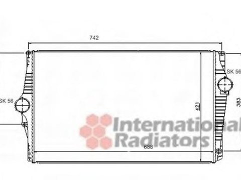 Intercooler, compresor VOLVO XC90 I combi - VAN WEZEL 59004151