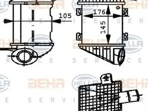 Intercooler compresor VW GOLF 3 1.9,tdi - Cod intern: W20089318 - LIVRARE DIN STOC in 24 ore!!!