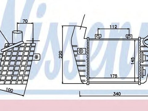 Intercooler, compresor VW GOLF III (1H1) (1991 - 1998) NISSENS 96795 piesa NOUA