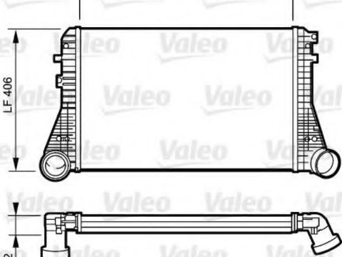 Intercooler, compresor VW GOLF V (1K1) (2003 - 2009) VALEO 818795 piesa NOUA