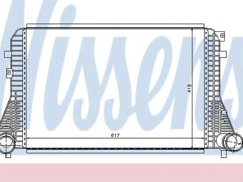 Intercooler, compresor VW GOLF VI (5K1) (2008 - 2013) NISSENS 96568 piesa NOUA