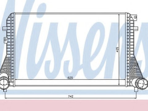 Intercooler, compresor VW GOLF VI (5K1) (2008 - 2013) NISSENS 96542 piesa NOUA